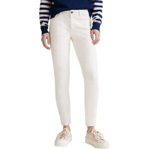 ANNE KLEIN Womens Size 14 White High Rise Five Pocket Skinny Ankle Jeans NEW